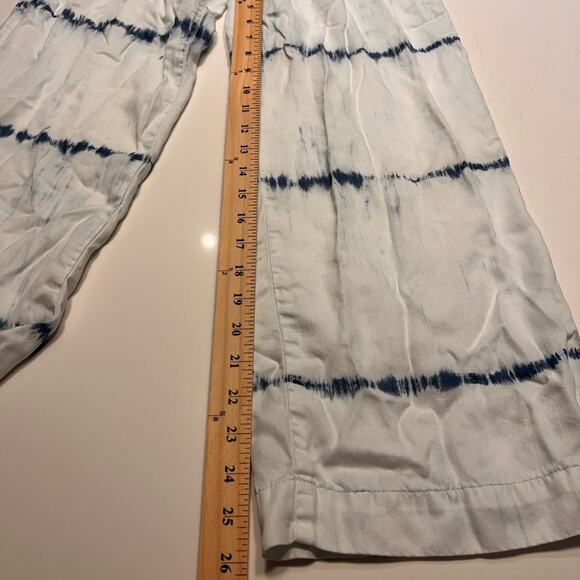 Bella Dahl Smocked Waist Wide Leg Pants in Navy Tie Dye XS - Picture 9 of 9